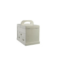 DS Large Capacity Storage Box Household Storage Bins White Multi-functional Portable Wooden Case